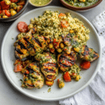 Grilled Chimichurri Chicken with Couscous Salad