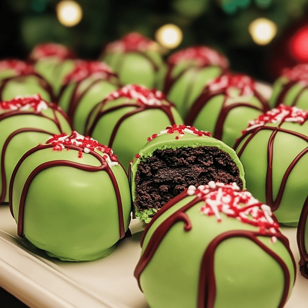 Grinch Oreo Balls