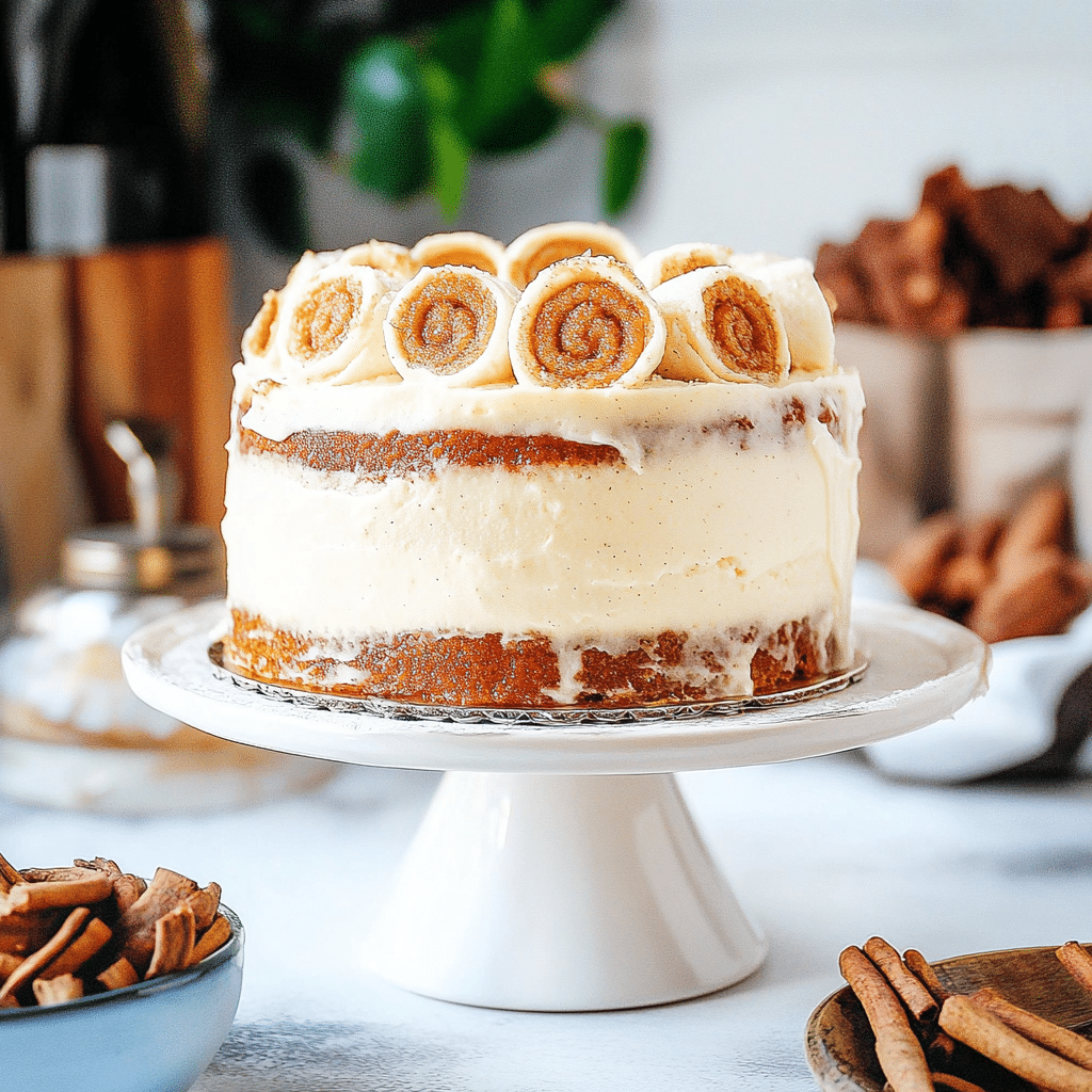 Cinnamon Roll Layer Cake