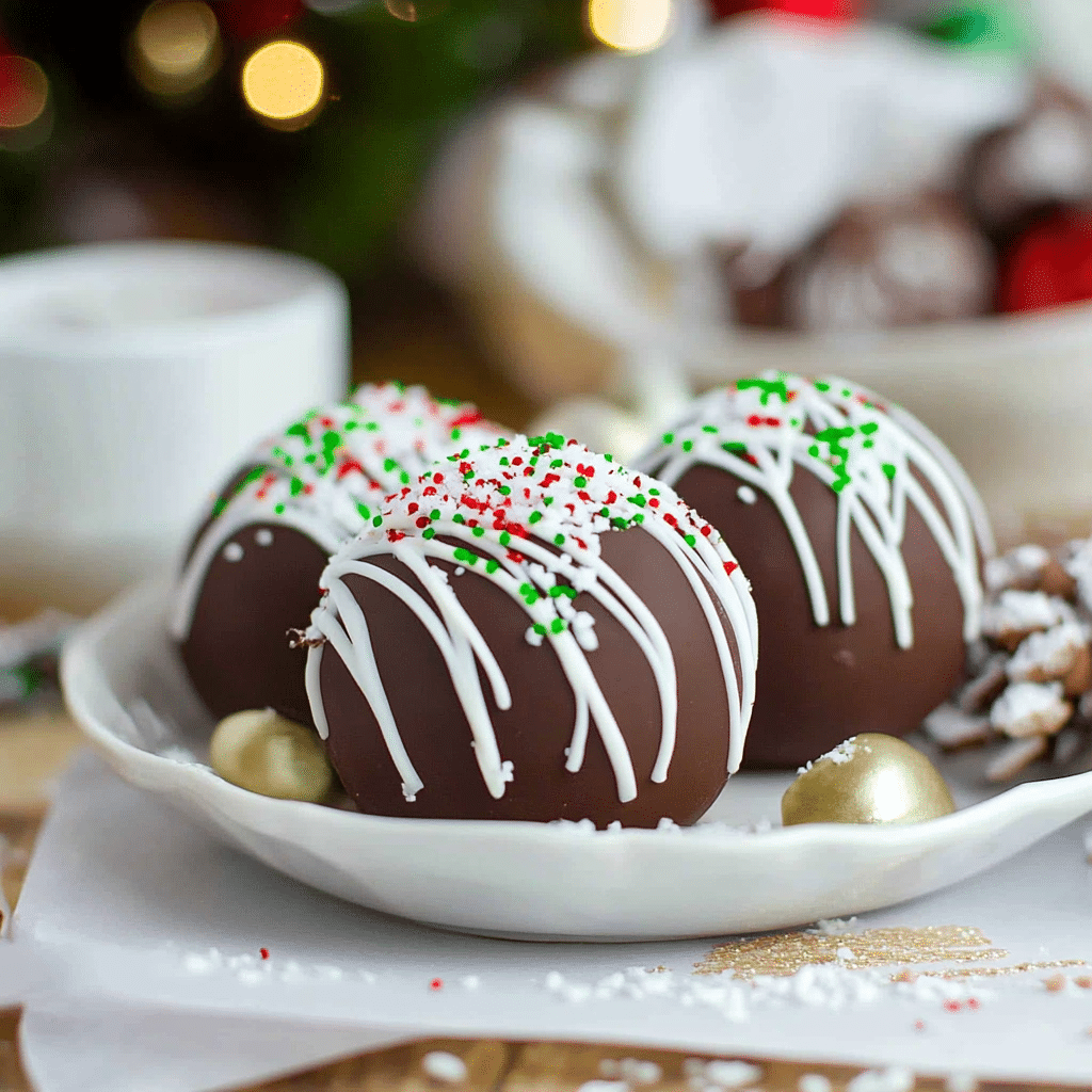 Christmas Hot Cocoa Bombs