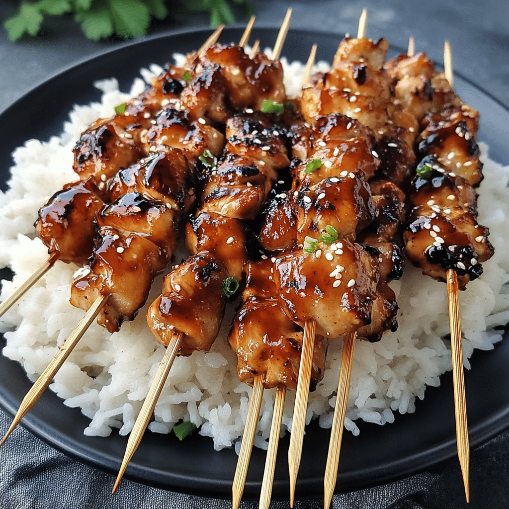 Teriyaki Chicken Skewers