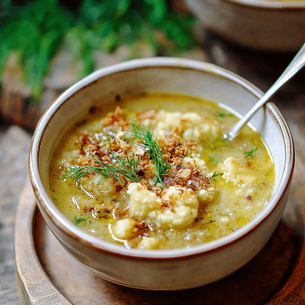 Roasted Cauliflower Soup