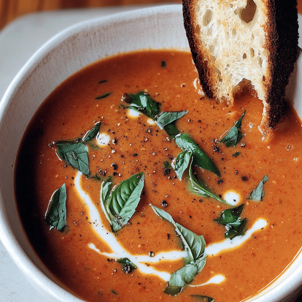 Easy Vegan Tomato Basil Soup