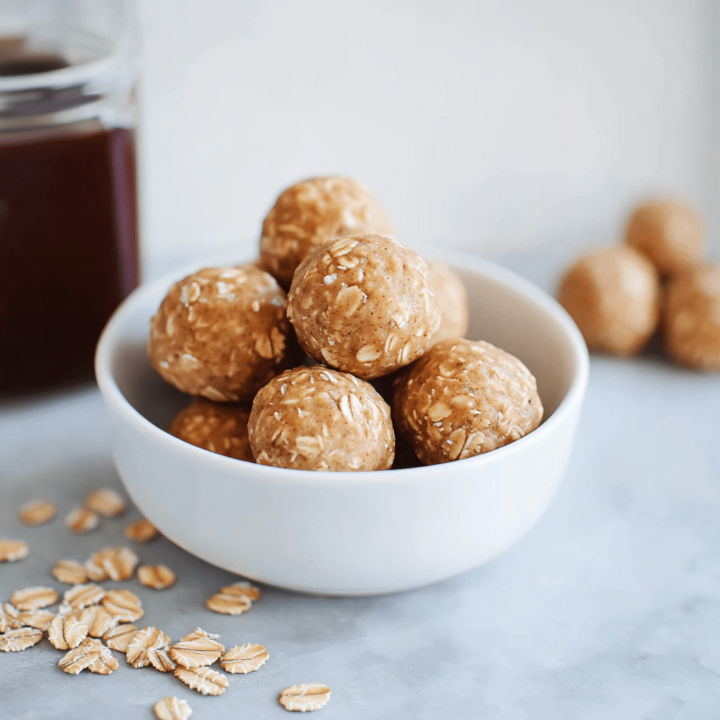 3 Ingredient Peanut Butter Oatmeal Balls
