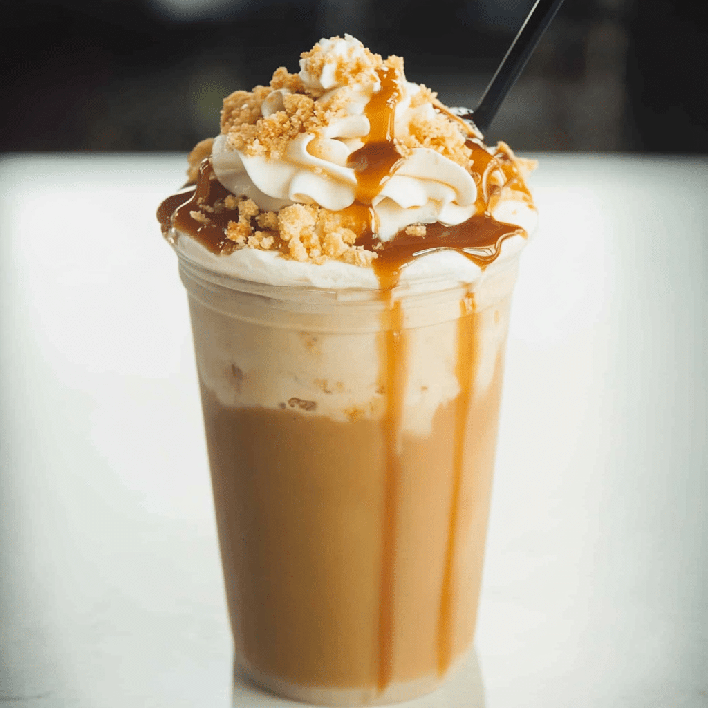 Caramel Ribbon Crunch Frappuccino Recipe