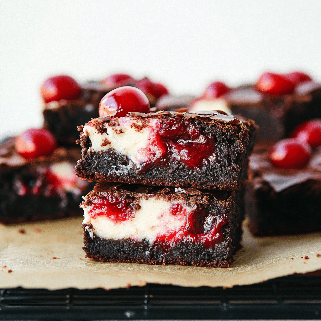Cherry Cheesecake Brownies