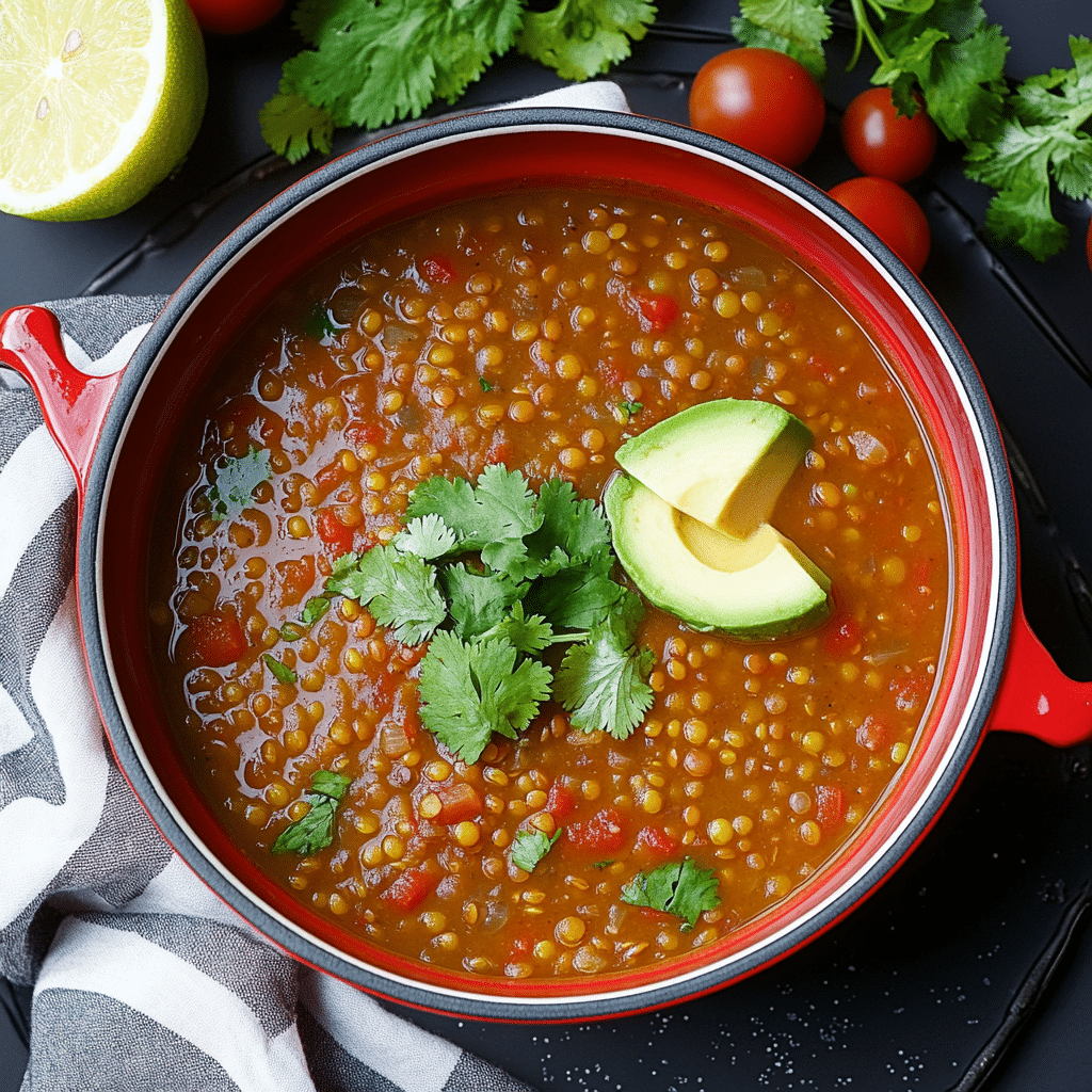 Hearty Mexican Lentil Soup
