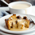 Bread Pudding with Vanilla Sauce