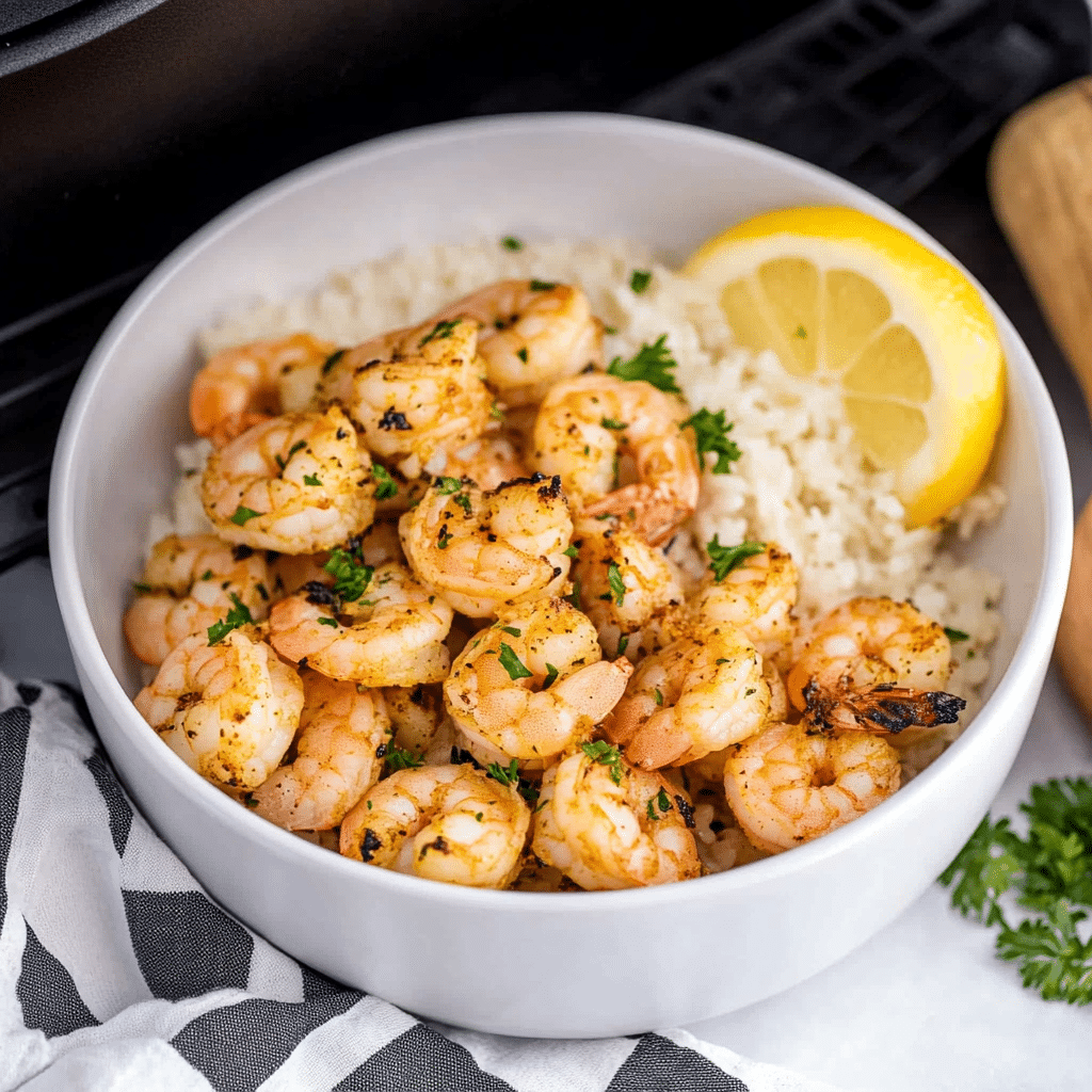 Air Fryer Hawaiian Garlic Shrimp