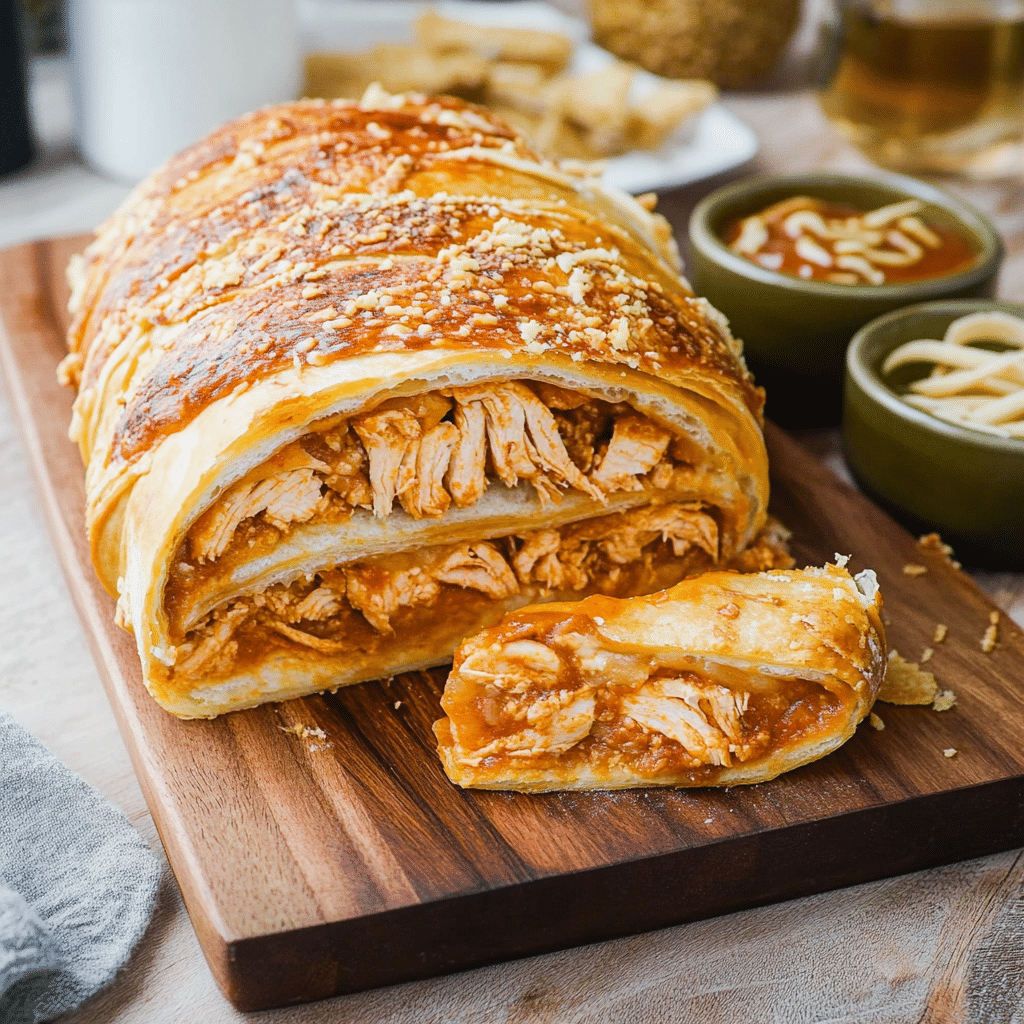 BBQ Chicken Stromboli