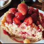 Strawberry Cheesecake Dump Cake