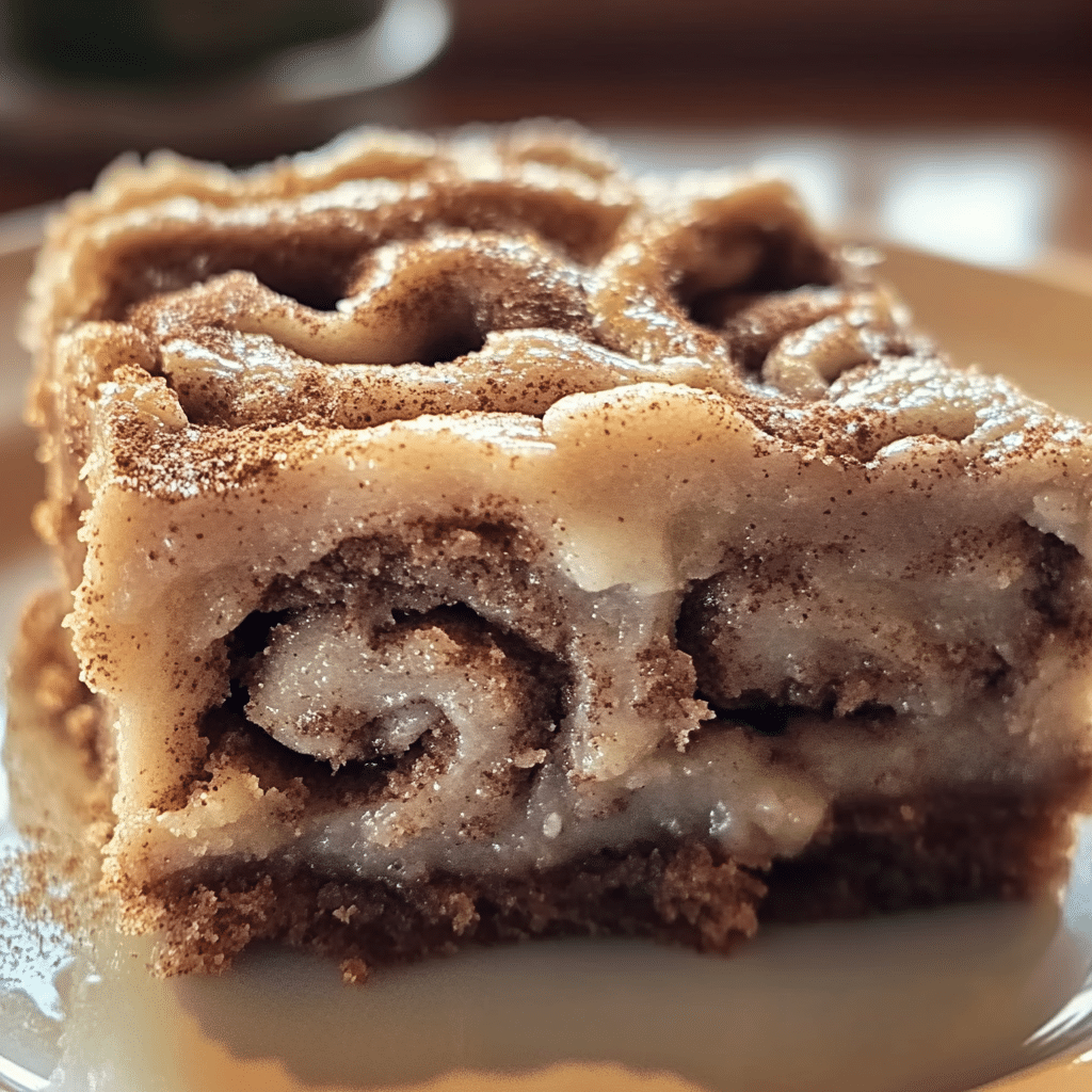 Cinnamon Roll Blondies