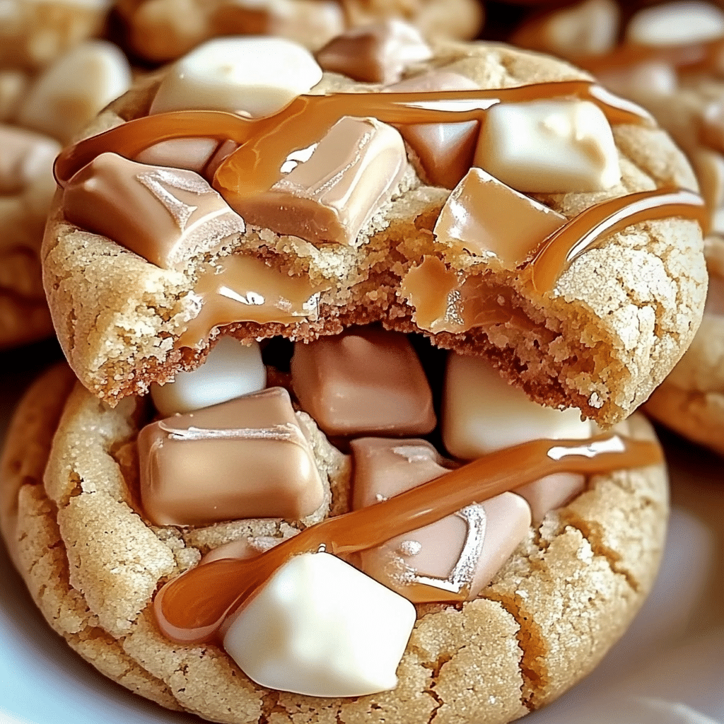 White Chocolate Caramel Chunk Cookies