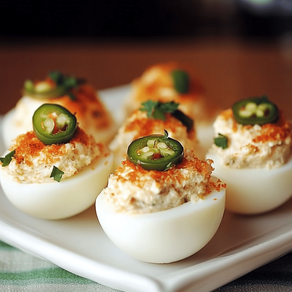 Jalapeño Popper Deviled Eggs