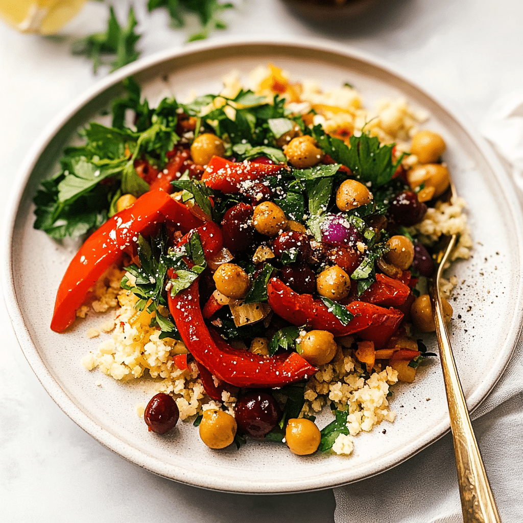Roasted Red Pepper Salad