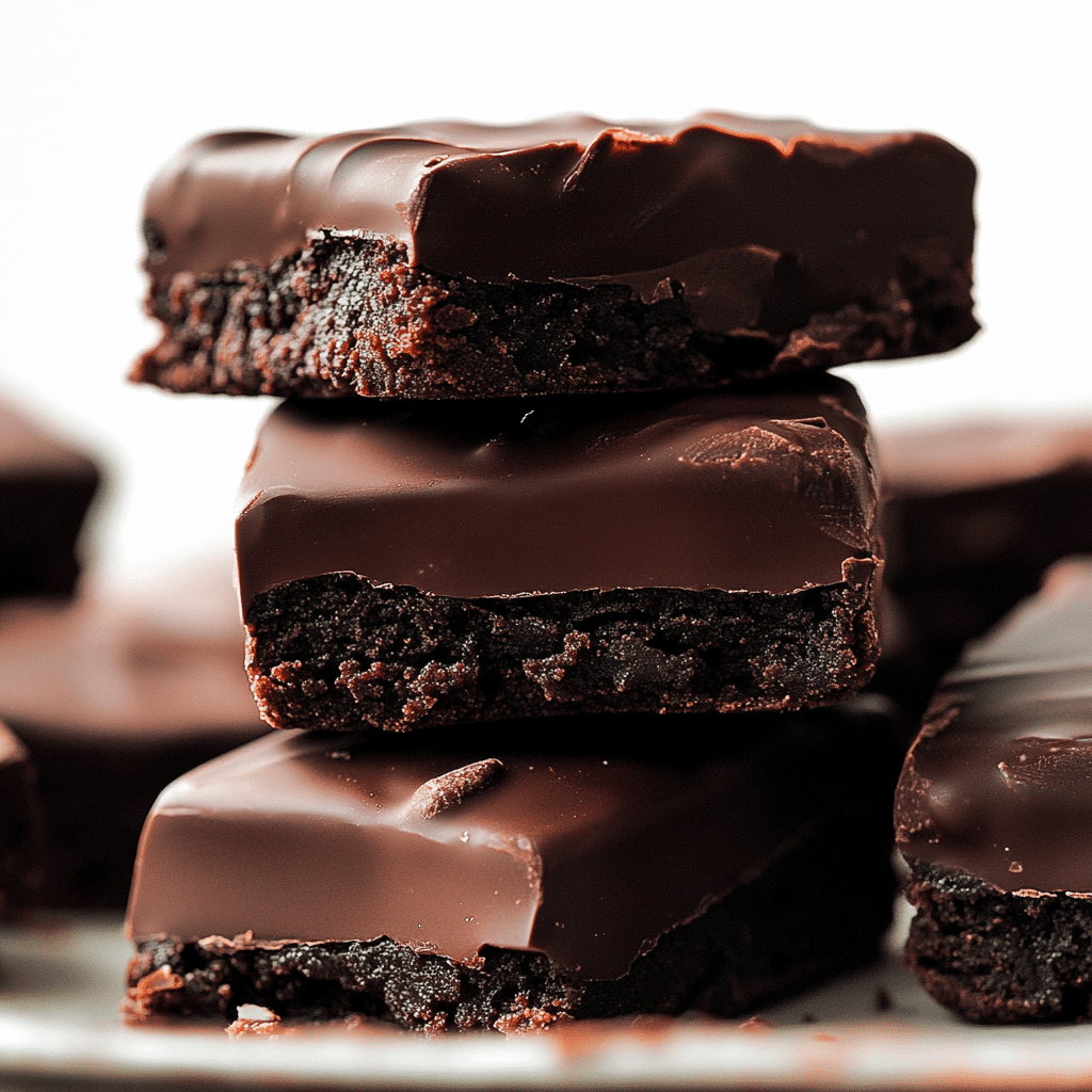 5-Ingredient No-Bake Chocolate Covered Brownies