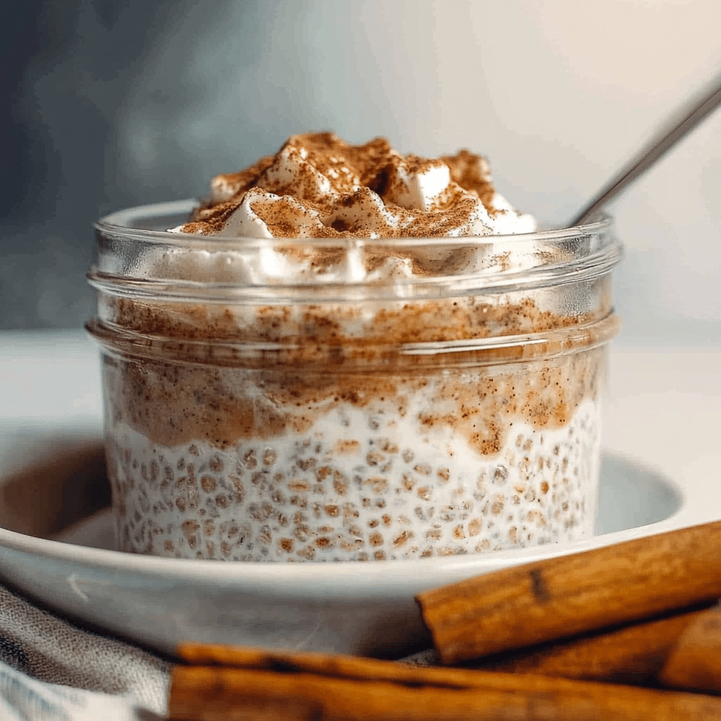 Cinnamon Roll Overnight Oats