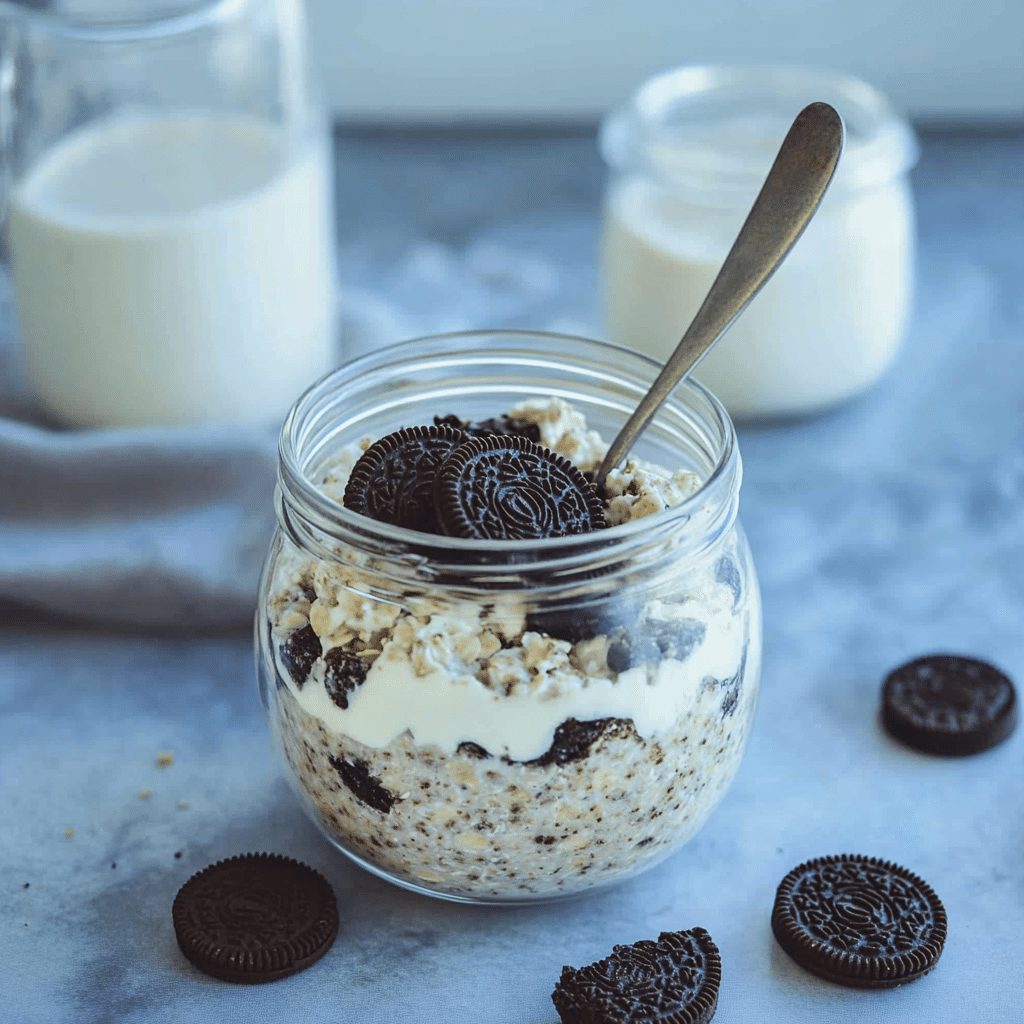 Oreo Overnight Oats