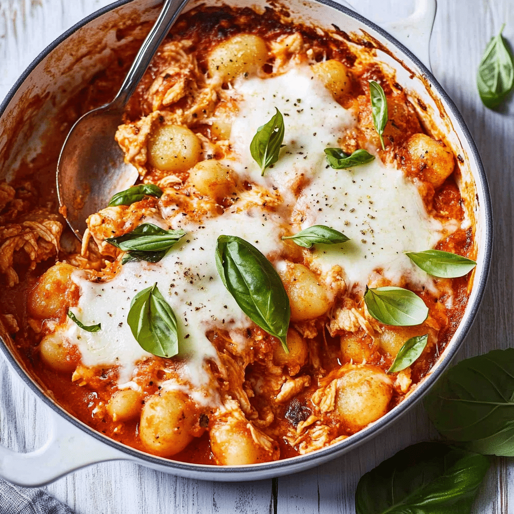 Chicken Parmesan Gnocchi Bake