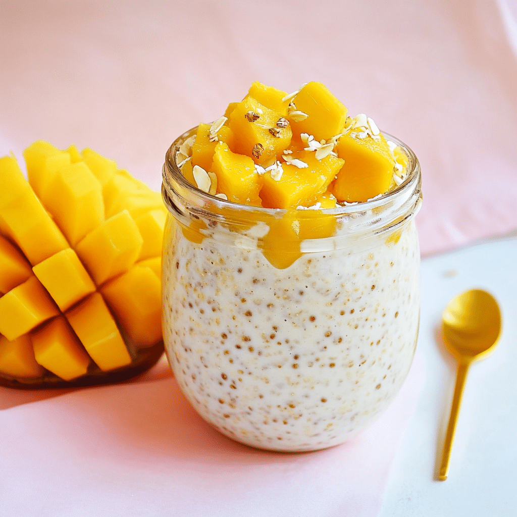 Mango Coconut Overnight Oats