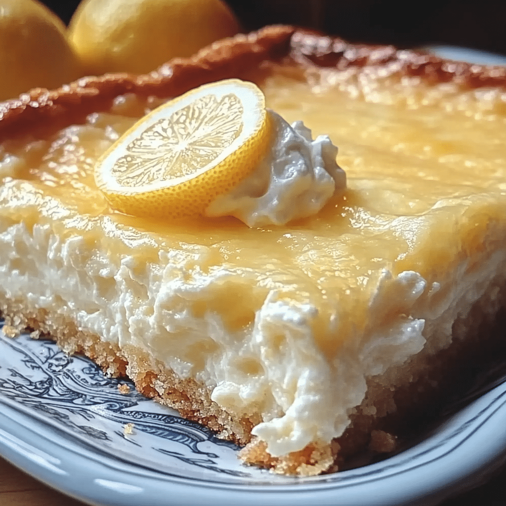 4-Ingredient Lemon Cream Cheese Dump Cake