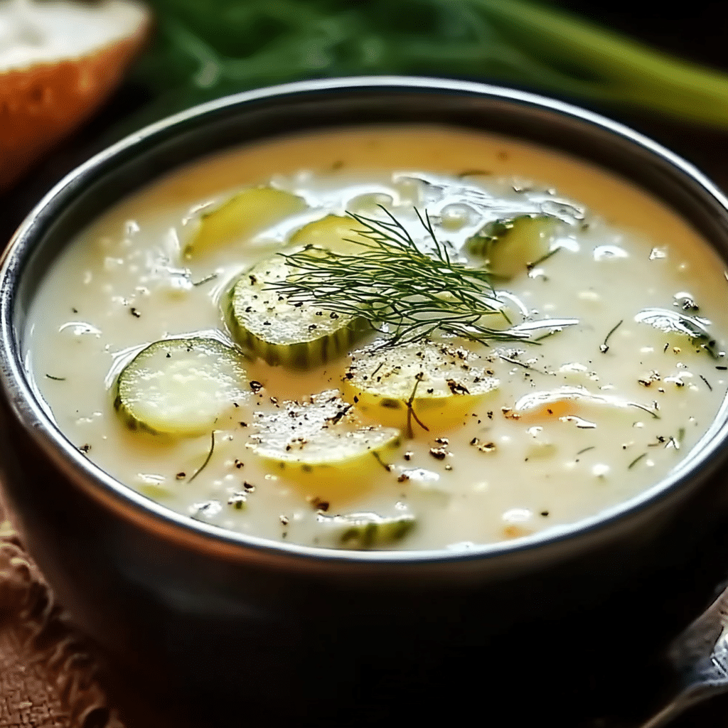 Creamy Dill Pickle Soup