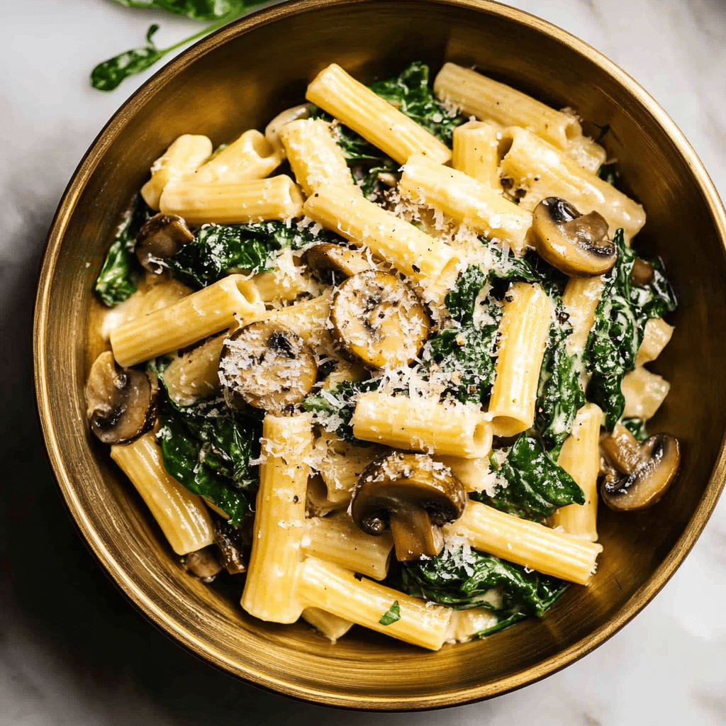 Spinach Mushroom Pasta