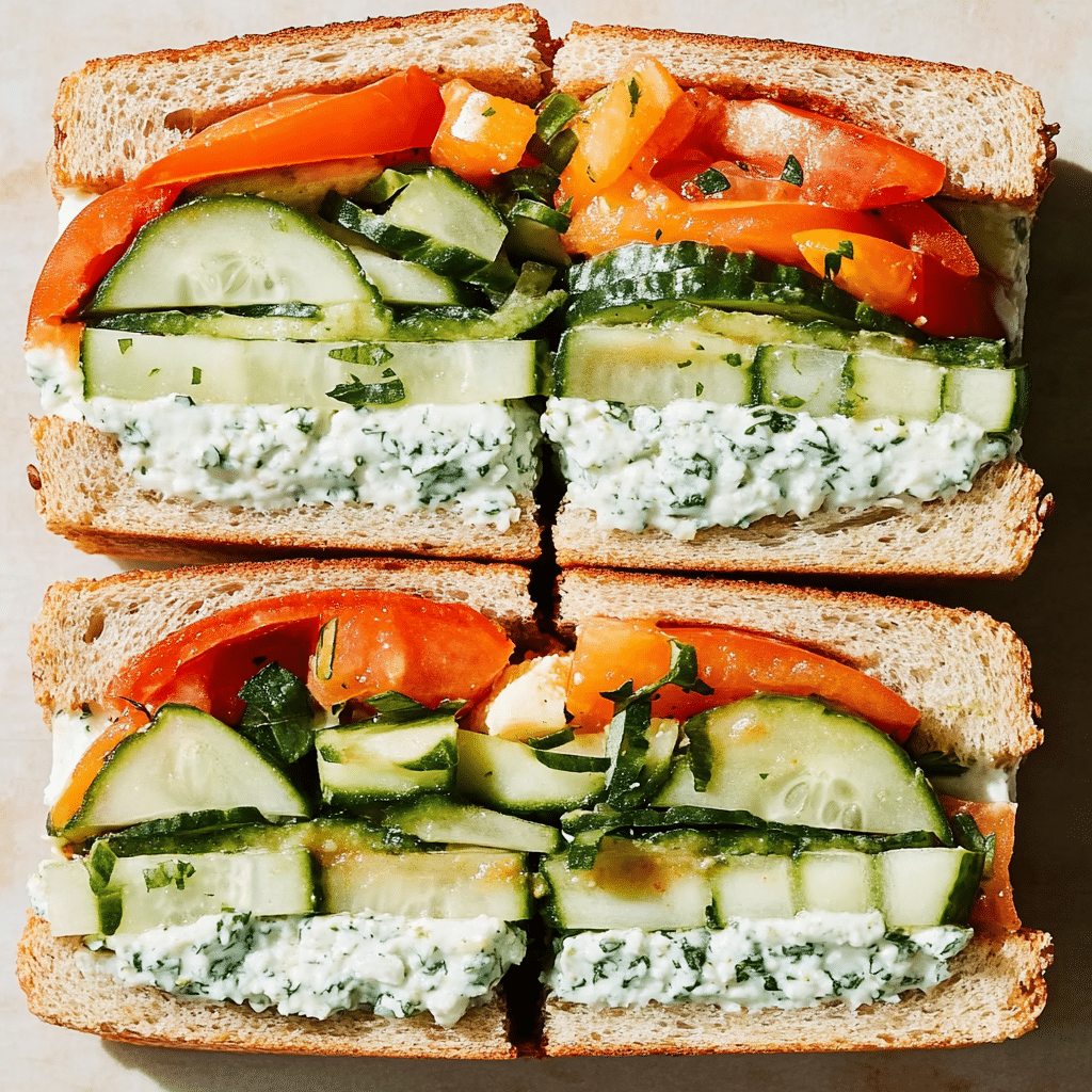 AdultsLoaded Cucumber & Avocado Sandwich