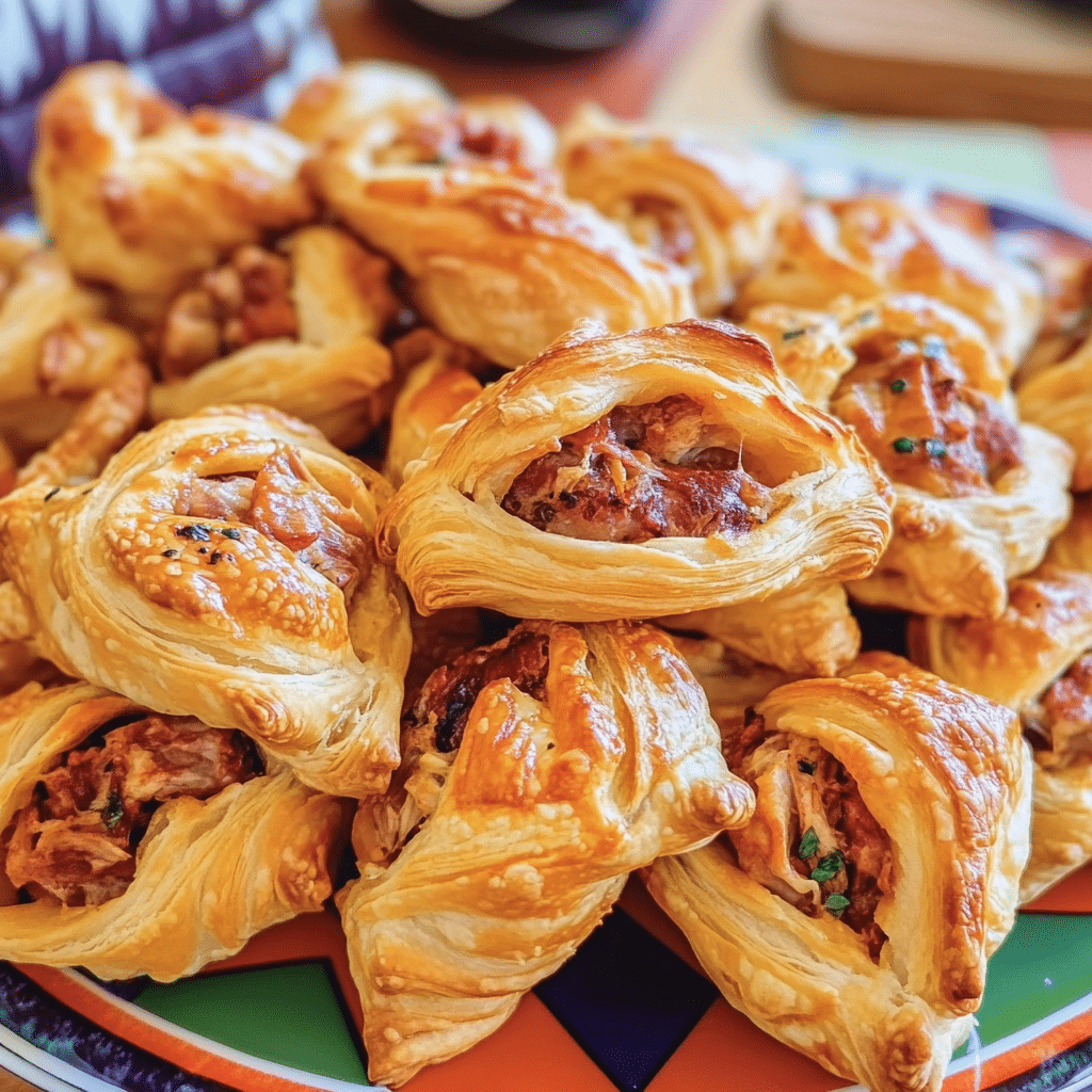 Pulled Pork Pastry Puffs