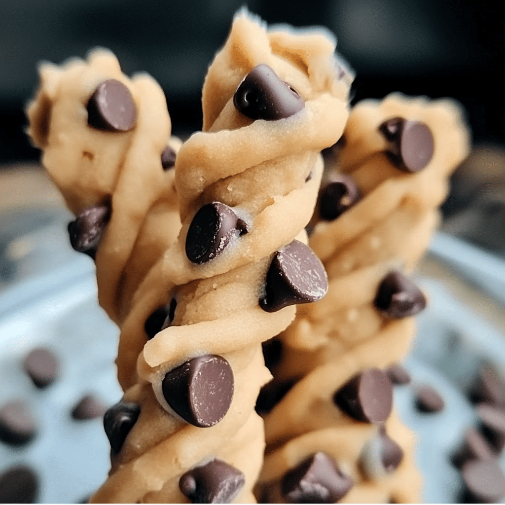 Chocolate Chip Cookie Dough Twists