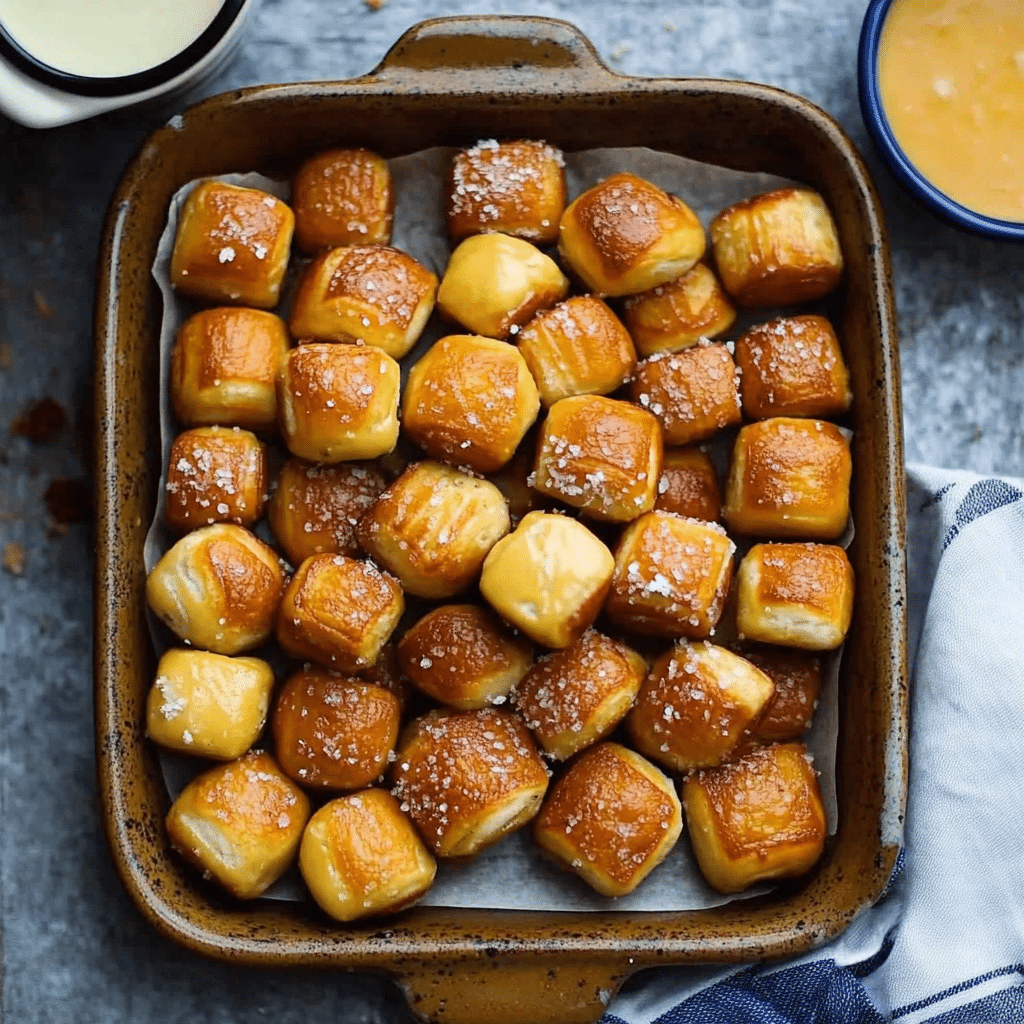 Homemade Soft Pretzel Bites
