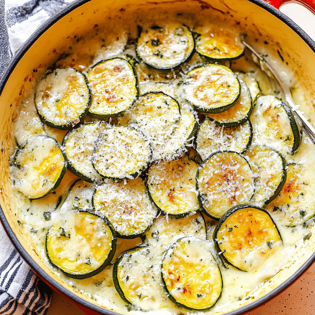 Creamy Parmesan Zucchini