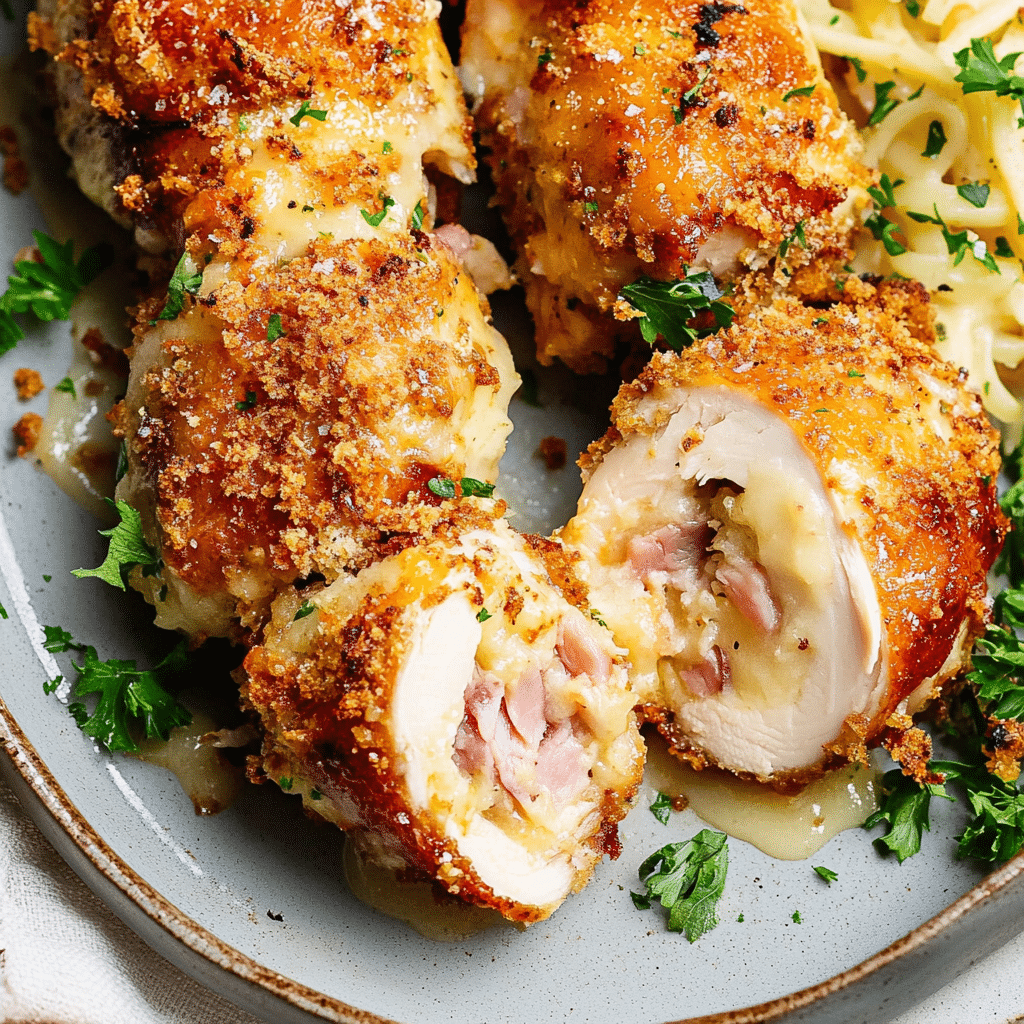 Baked Chicken Cordon Bleu