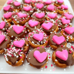 Valentine’s Day Caramel Pretzel Bites