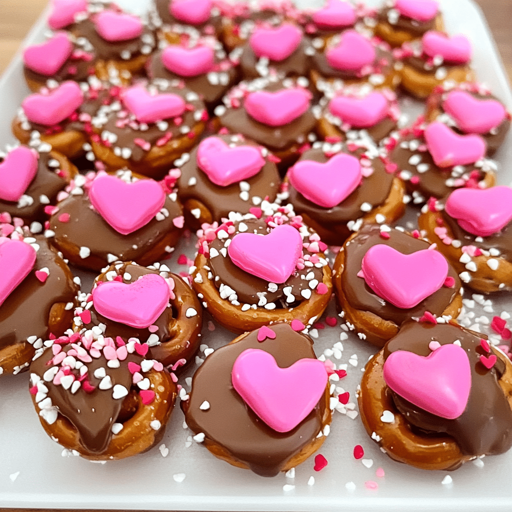Valentine’s Day Caramel Pretzel Bites