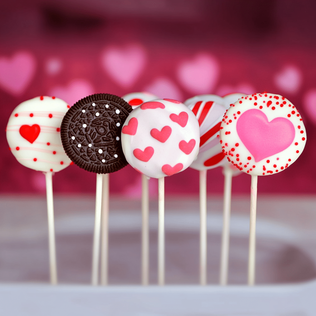 Valentine’s Day Oreo Pops