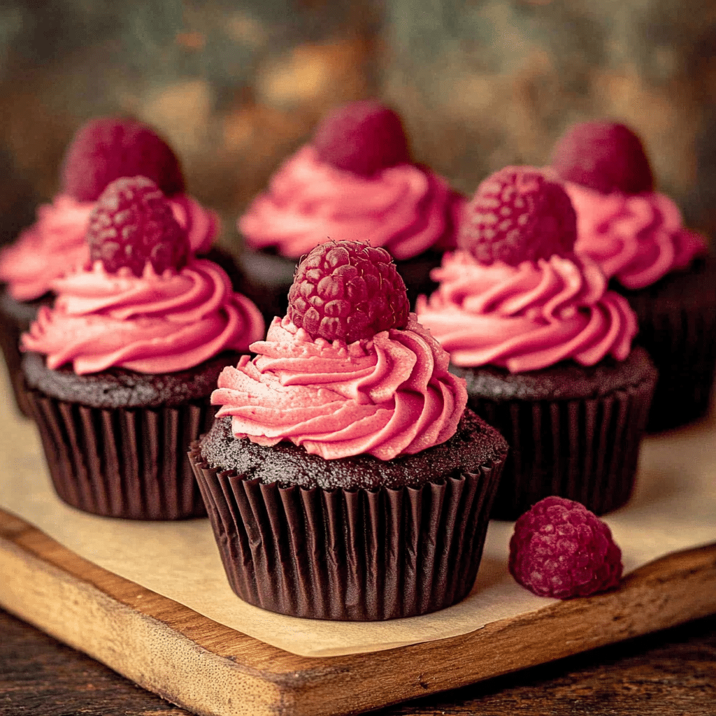 Chocolate Raspberry Cupcakes
