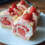 Sweet Strawberry Shortcake Cheesecake Rolls