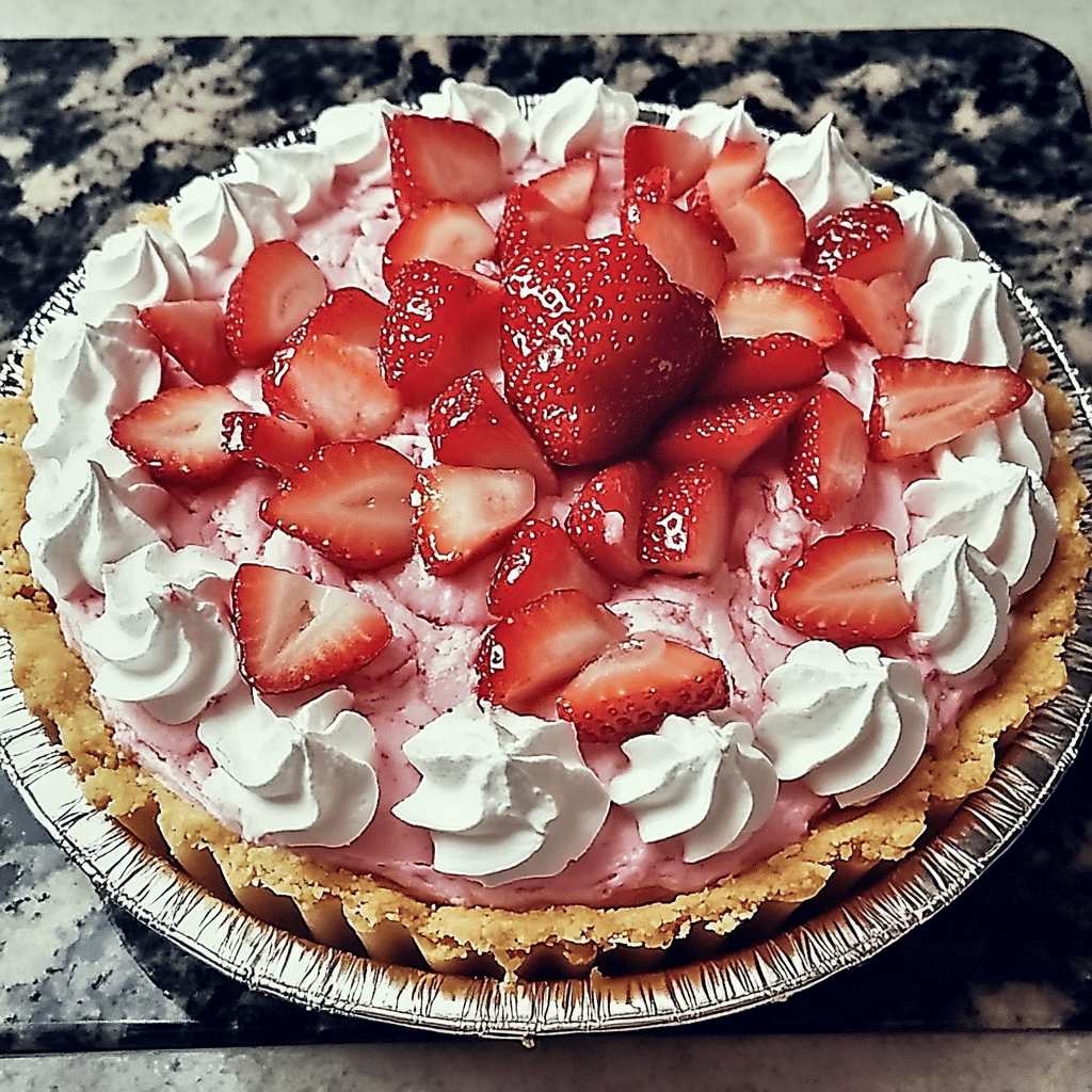 Strawberry Icebox Pie