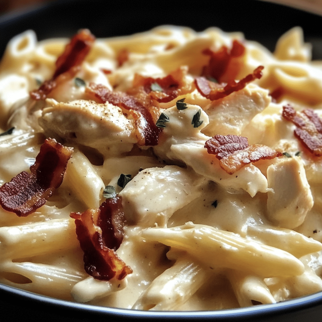 Creamy Chicken Pasta with Bacon