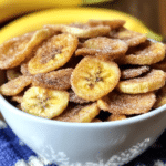Cinnamon-Sugar Air Fryer Banana Chips