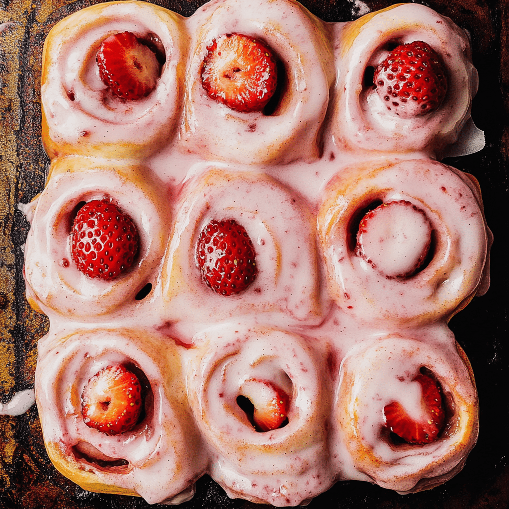 Strawberry Cinnamon Rolls