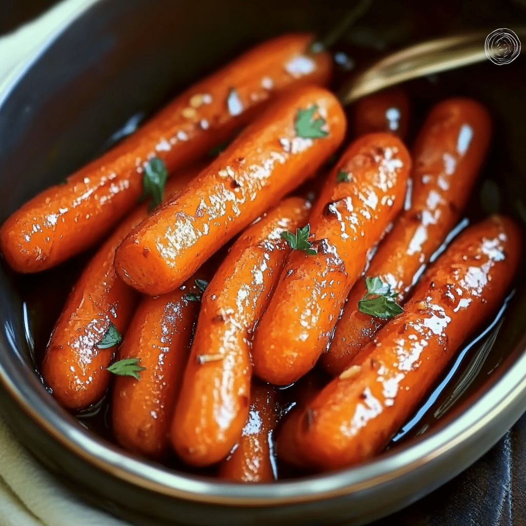 Honey Garlic Roasted Baby Carrots