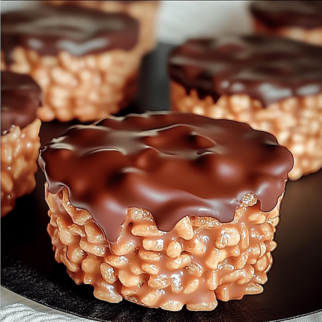 Irresistible Chocolate Peanut Butter Rice Krispie Cups