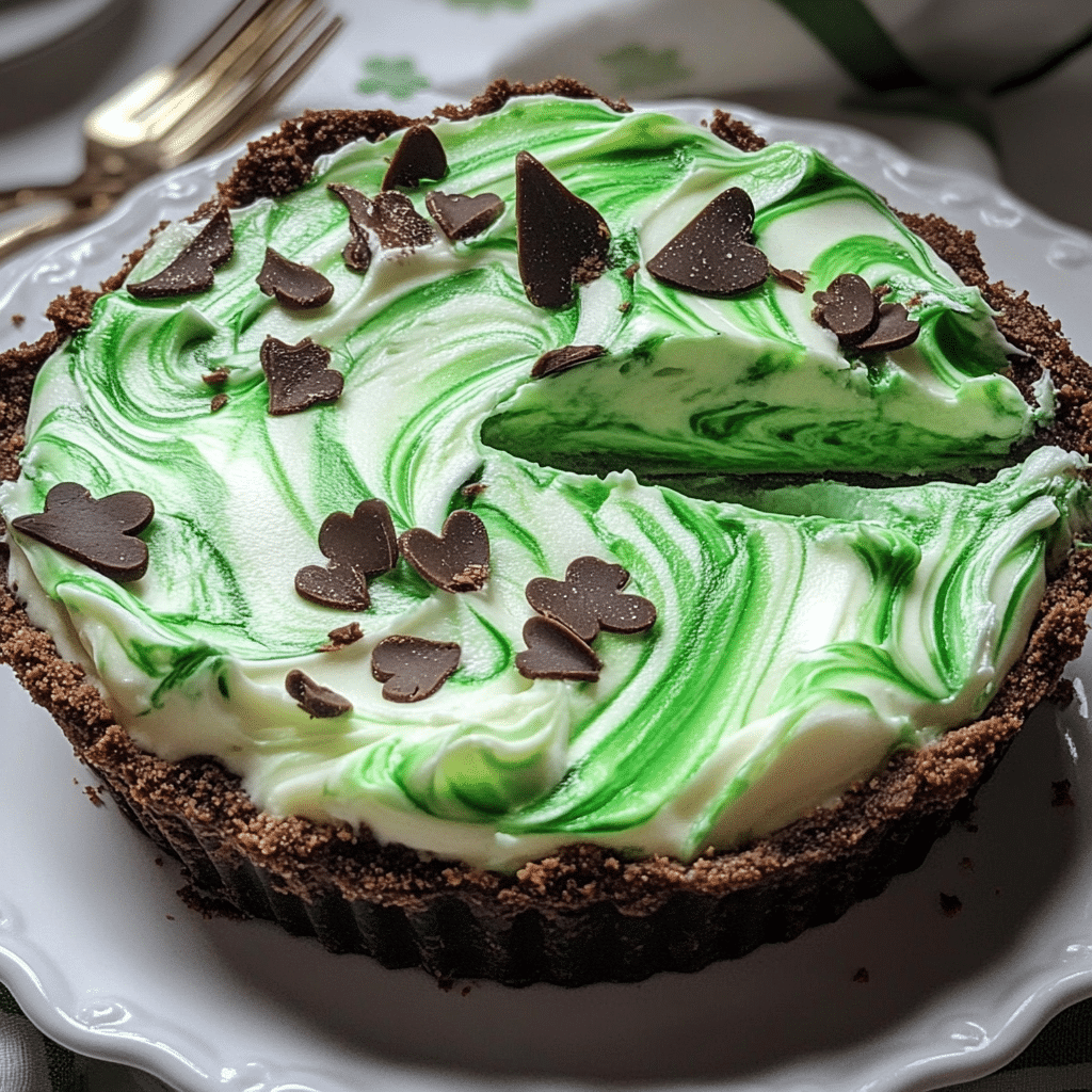 Shamrock Swirl Pie