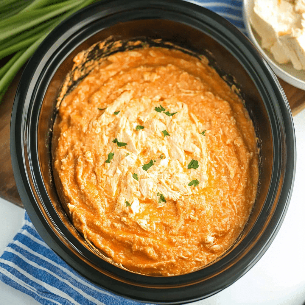 Crockpot Buffalo Chicken Dip