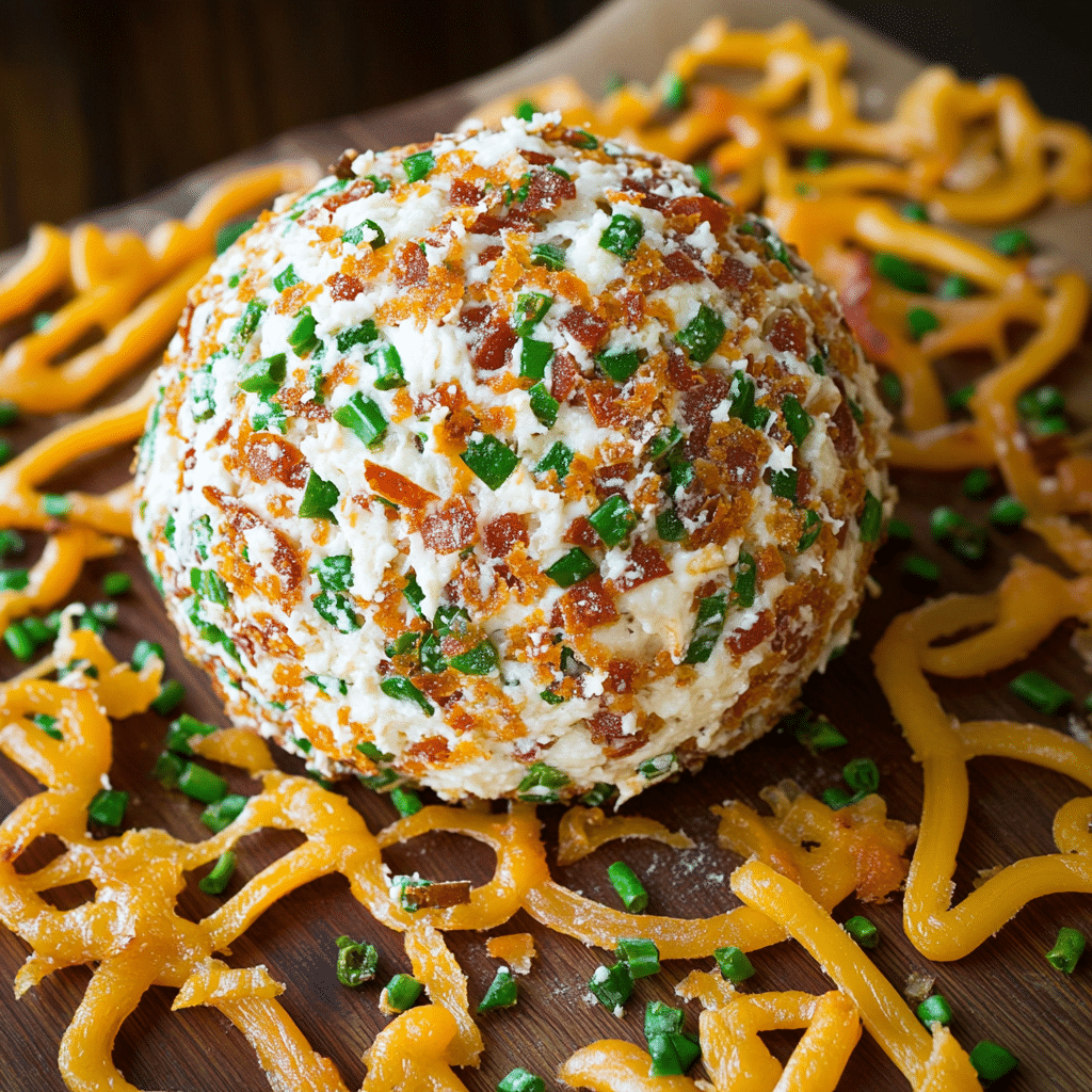 Jalapeño Popper Football Cheese Ball