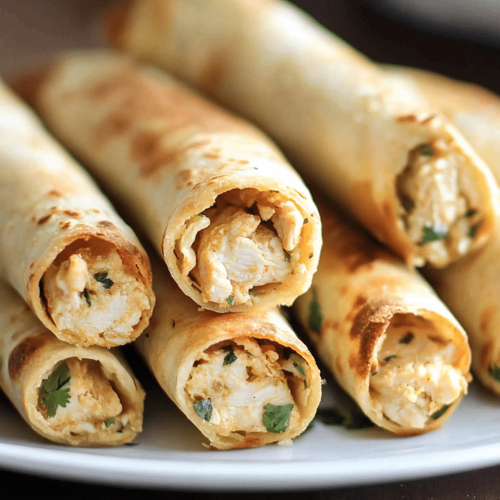 Baked Chicken Taquitos