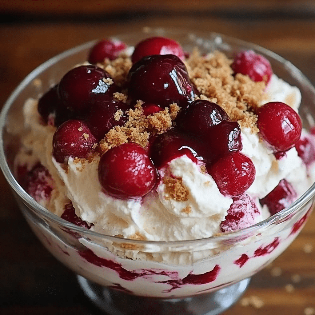 Delectable Cherry Cheesecake Fluff