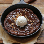 Chocolate Skillet Cake with Ice Cream
